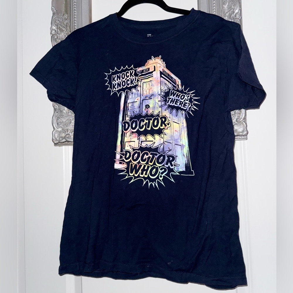 Ripple Junction Doctor Who 2X Tardis Graphic Tee - Navy